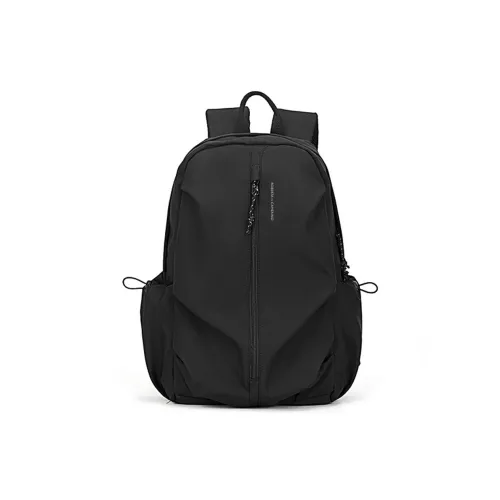 ROBERTA DI CAMERINO Fabric Backpack Large Size Women's Black/Ecru/Light Green