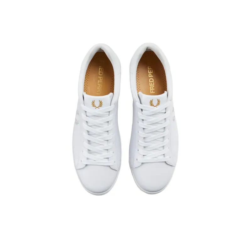 FRED PERRY Spencer Abrasion Resistant Low Top Skateboard Shoes Men's White-2