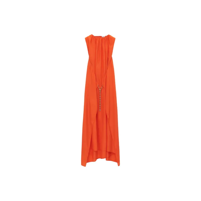 LOEWE Sleeveless Dress Women's Bright Orange-0