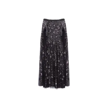 NEEDLE & THREAD Shooting Stars Cape Ankle Dress