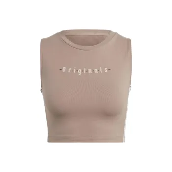 Adidas Originals Spice Girls Series Sleeveless Sports Shirts Women's Khaki
