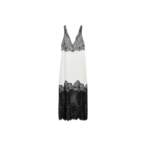 ZARA Slip Dresses Women's White