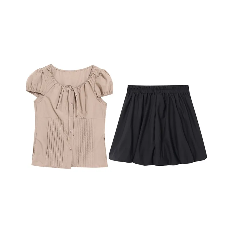 WOWI Two Piece Skirt Sets Women's-0