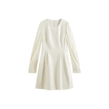 FANSILANEN Long Sleeved Dresses Women's Pearlescent Ecru