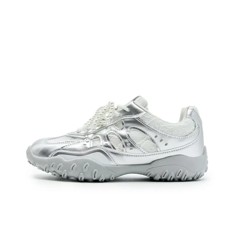 WESTLINK Casual Shoes Women's Low Top Silver-7
