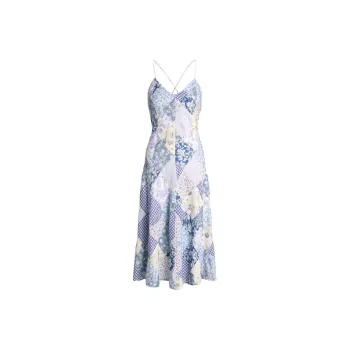 Polo Ralph Lauren Sleeveless Patchwork Midi Dress