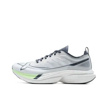 XTEP One Piece Molding 3 Running Shoes Men Low Top Classic White/Elf Green/Ink Teal