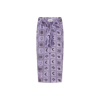 NANUSHKA FW23 NICOLET Casual Long Skirts Women's Light Purple