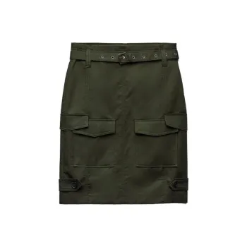 ZARA Cargo Short Skirts Women's Medium Khaki