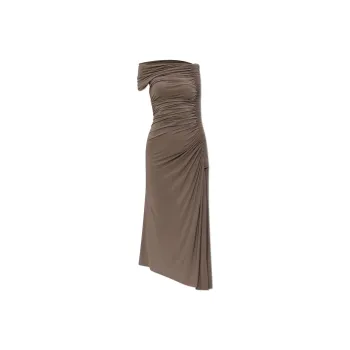 Alaia Draped Asymmetrical Cut Dress