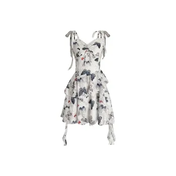 Local Gal Slip Dress Women's Blue Gray