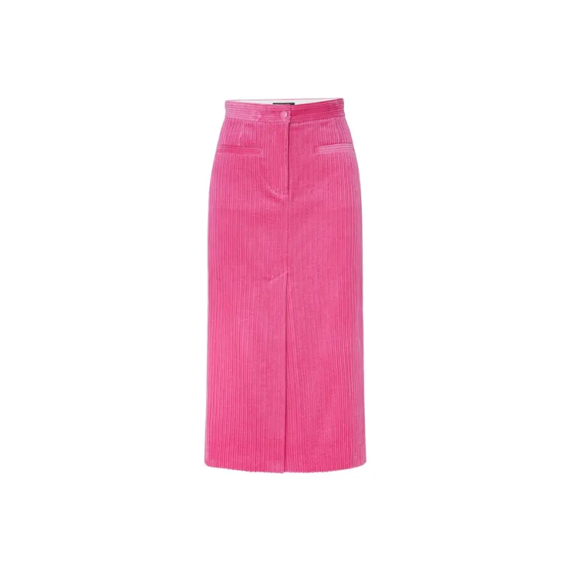 MO&CO Casual Long Skirts Women's Neon Pink-0