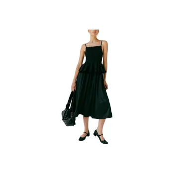 FREE PEOPLE Et Tigre Una Midi Dress Slip Dresses Women's Black