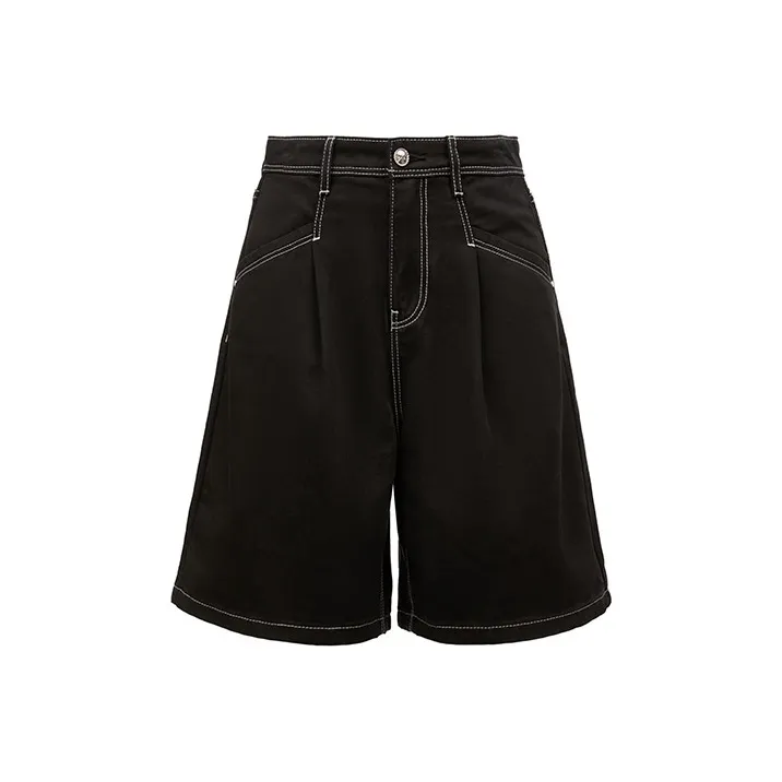 ONLY Denim Shorts Women's Black Denim-0