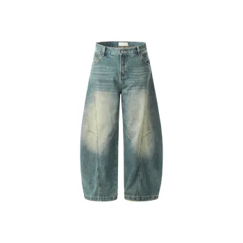 VINMUK Jeans Unisex Washed Blue