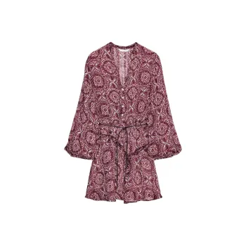 ZARA Long Sleeved Dresses Women's Multicolor