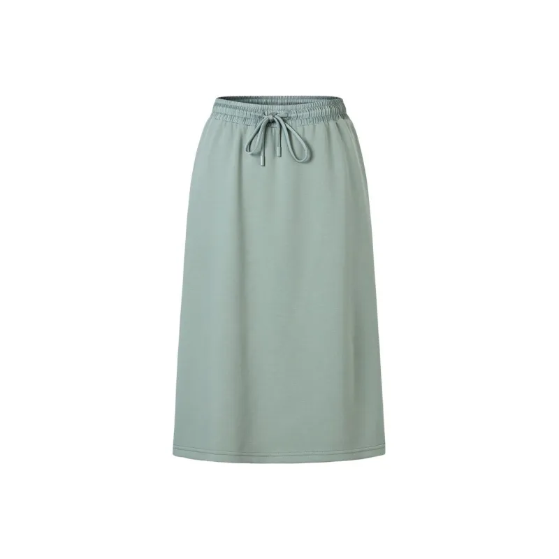 JZ. ANNAKRO Casual Long Skirt Women's Light Green-0