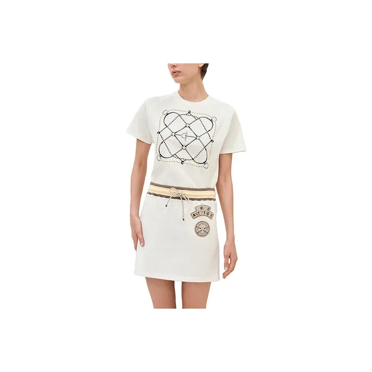 HERMES FW23 Casual Short Skirts Women's White-0