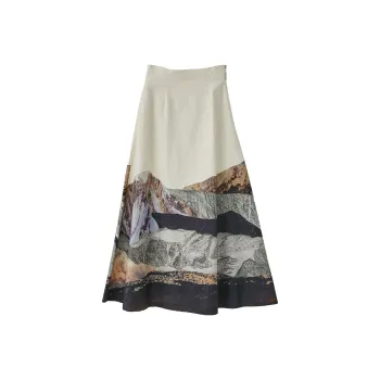 PUBLIC TOKYO Casual Long Skirts Women's White