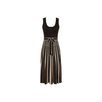 Zimmermann FW24 Sleeveless Dress Women's Black Gold