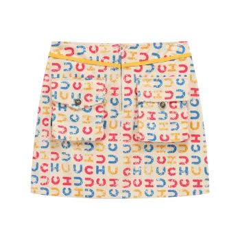 CHUU Casual Short Skirts Women's Apricot