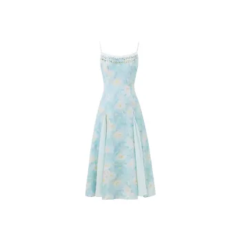 ACAINES Slip Dress Women's Mint Blue Green