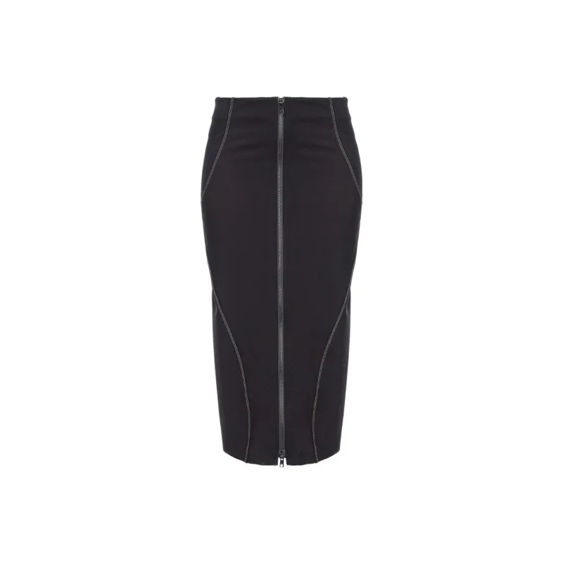 PINKO Zip Up High Waist Skirt-0