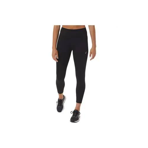 Asics KATAKANA CROP TIGHT Sports Rib pants Women's Black
