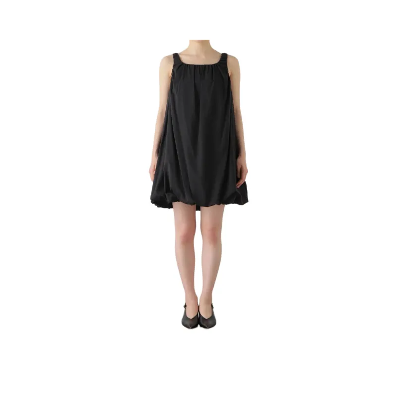 AMOMENTO Puffball Cotton Minidress-0
