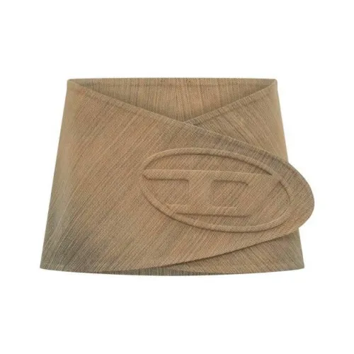 DIESEL Denim Short Skirts Women's Brown