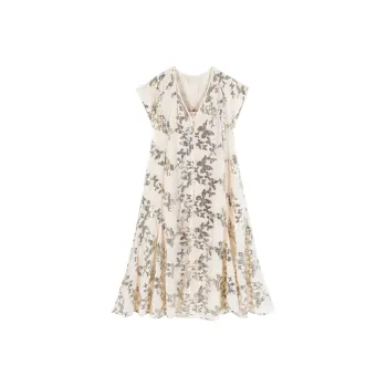 CARIEDO Short Sleeved Dresses Women's Sequins