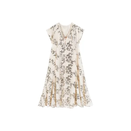 CARIEDO Short Sleeved Dresses Women's Sequins