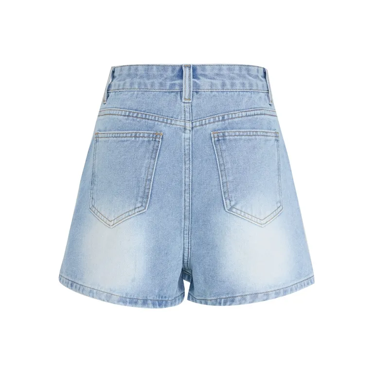 MJB Denim Shorts Women's Light Blue-1