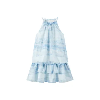 LEDIN Slip Dress Women's Cool Blue