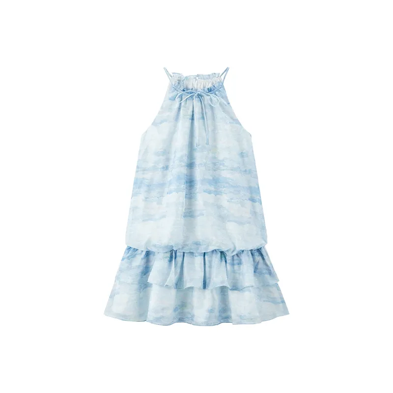 LEDIN Slip Dress Women's Cool Blue-0