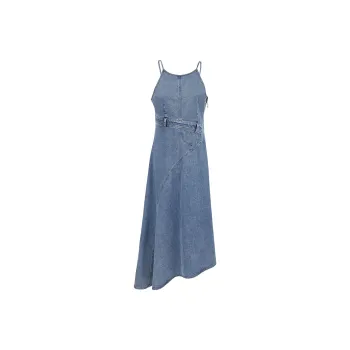 ONLY Slip Dress Women's Washed Denim Blue