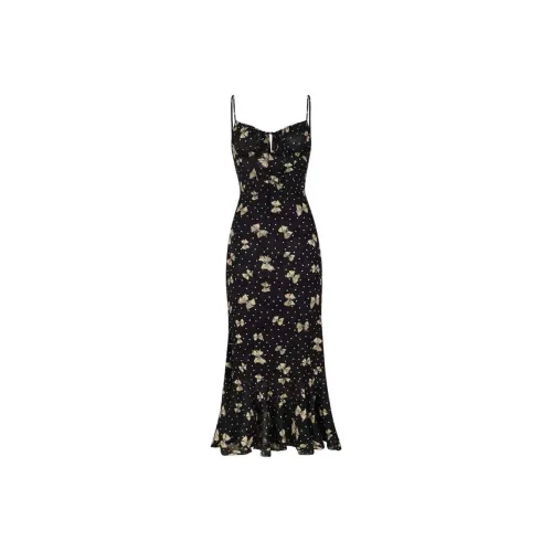 Udon House Slip Dress Women's Black