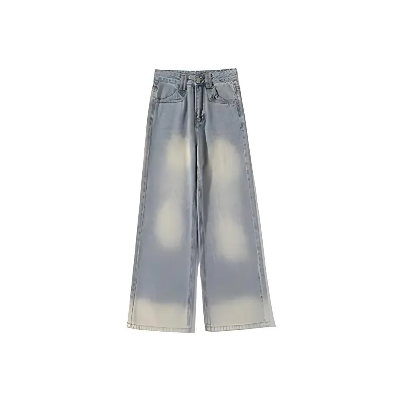 YINLEI Jeans Women's Washed Blue-0
