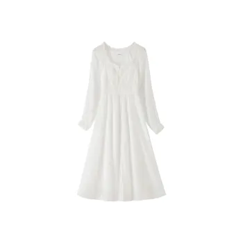 SISILYON STUDIO Long Sleeved Dresses Women's Ecru