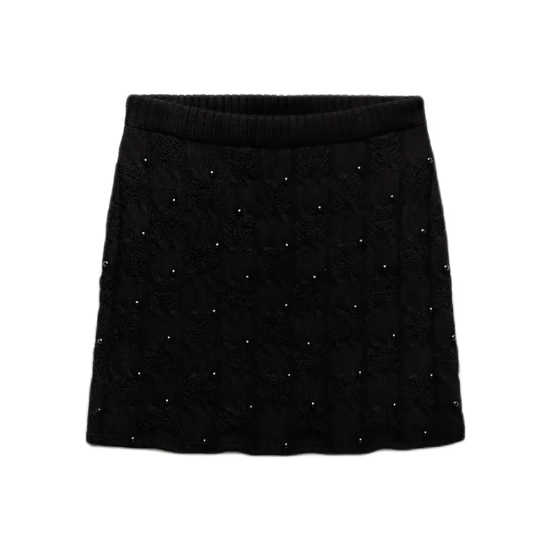 ZARA Casual Short Skirts Women's Black-0