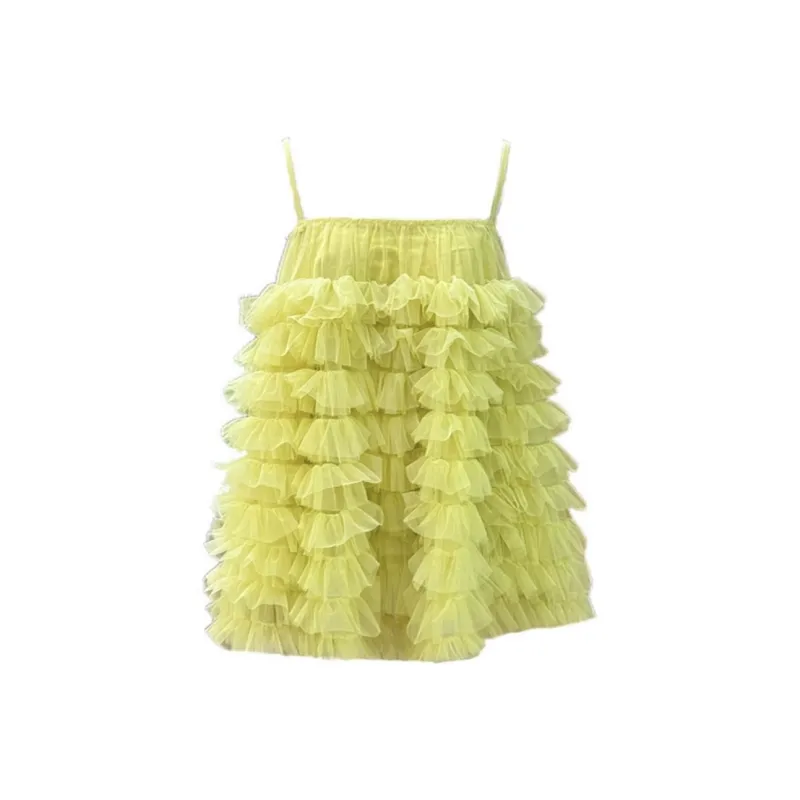 POPO.INFO Slip Dress Women's Yellow-0