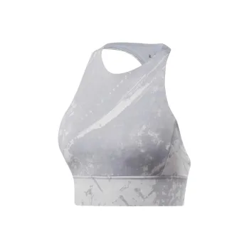 Reebok Combat Jacquard Bralette Sport Vests Women's Gray