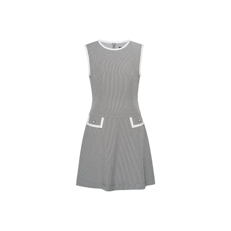 ROEYSHOUSE Sleeveless Dress Women's Houndstooth-0
