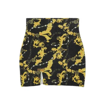 VERSACE JEANS COUTURE FW23 Casual Short Skirts Women's Black