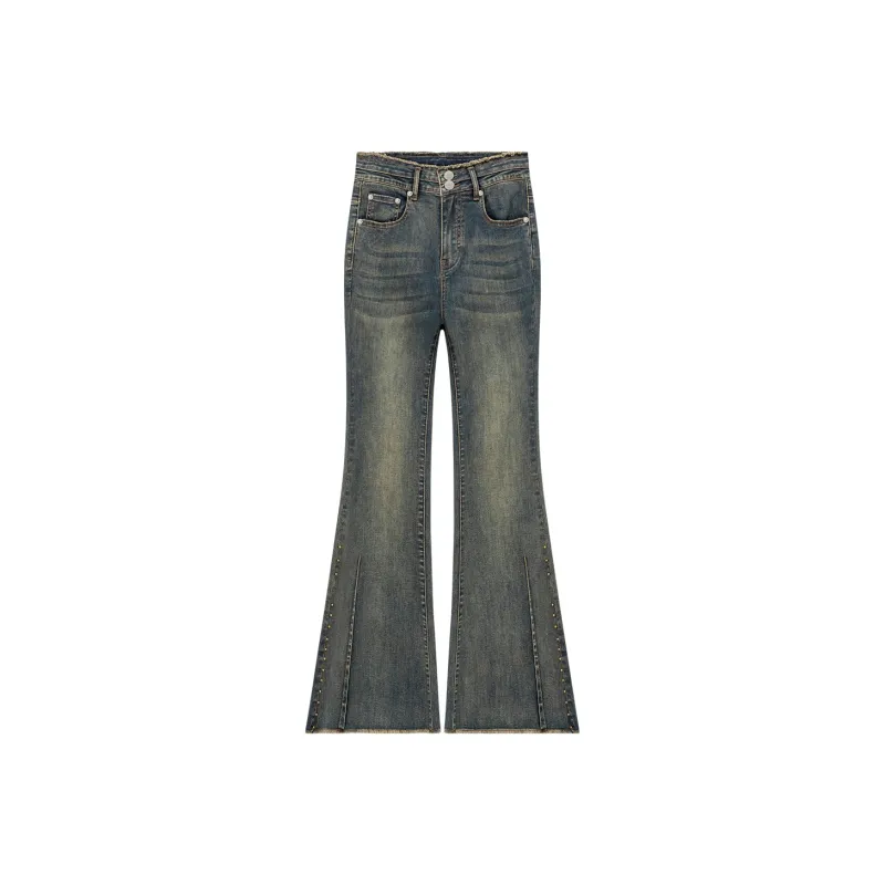 CHUU Jeans Women's Dark Denim Blue-0