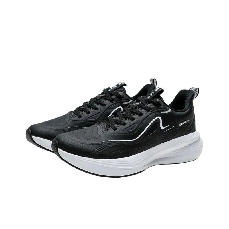 QIAODAN Anti Slip Wear Resistant Low Top Casual Running Shoes Men's Black-2