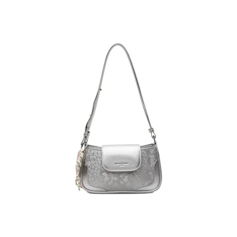 TOUTSEUL YOLO PU Shoulder Bag Regular Women's Ecru/Silver/Black/Pink-19