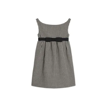 CELINE SS25 Sleeveless Dress Women's Black White