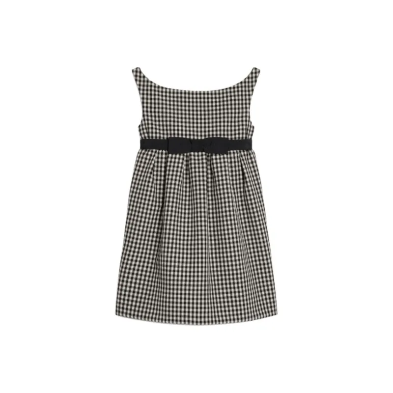 CELINE SS25 Sleeveless Dress Women's Black White-0