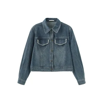 CUBIC Denim Short Coat Denim Shorts Women's